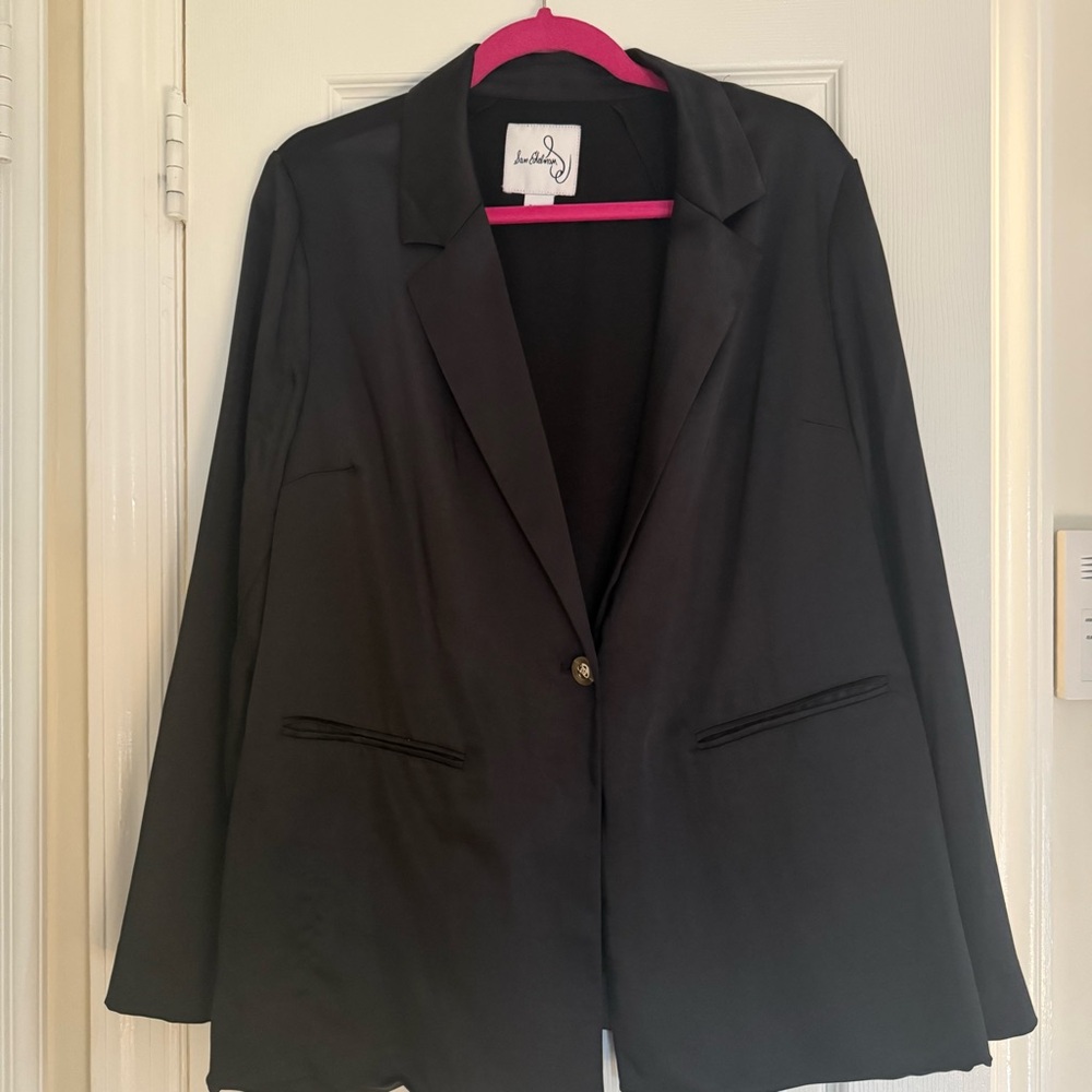 Sam Edelman Oversized Satiny Blazer